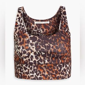 VERONICA BEARD Leopard-print stretch sports bra